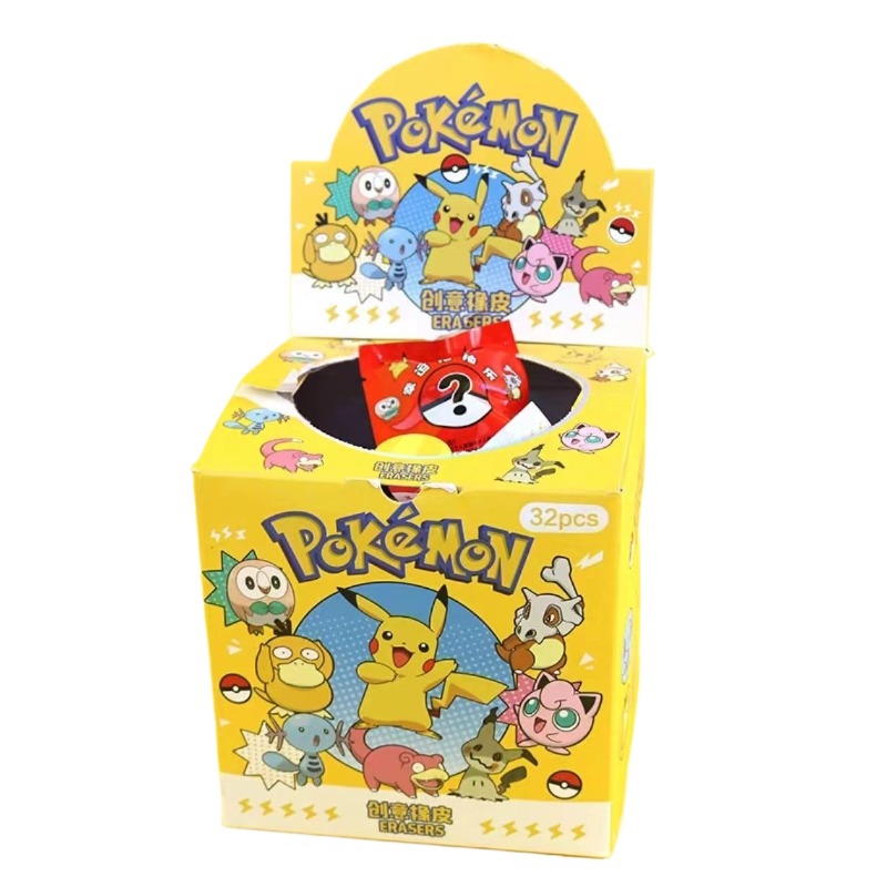 Kids Toys Drawing - 32 Pezzi Pokémon Pikachu Gomme da