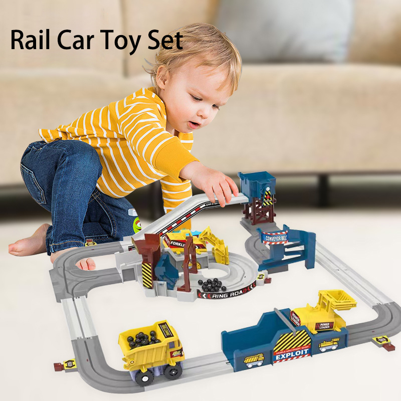 Kids Toys Electric - Set Ferroviario Elettrico per Corse su