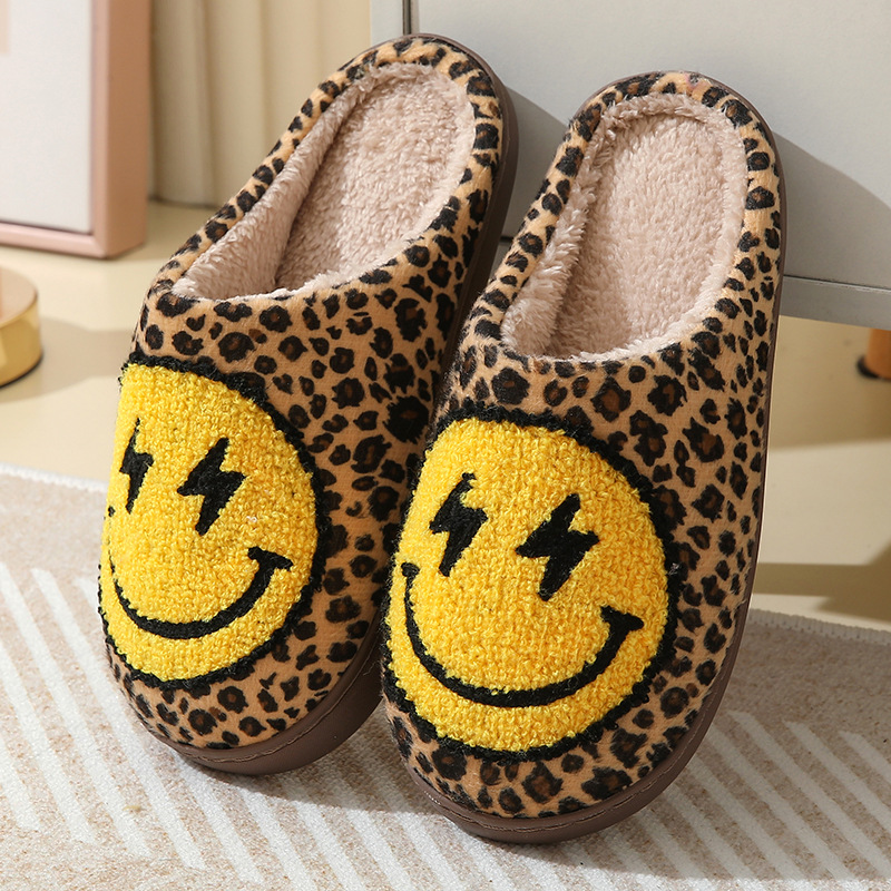 Soft Plush Doll - Pantofole da casa con stampa leopardata