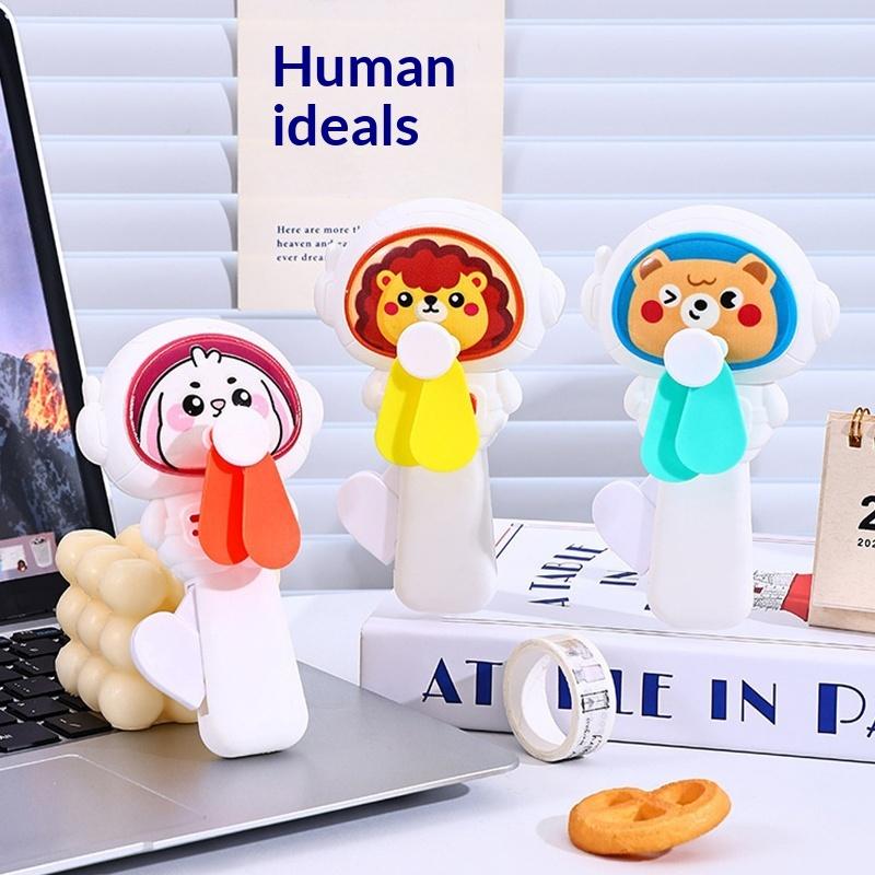 Kid Toys Ads - Mini Ventilatore Portatile a Pressione Manuale