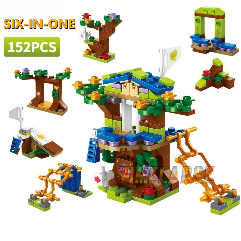 Kids Toys Christmas 2025 - Set di Costruzioni 6-in-1 Casa sull'Albero