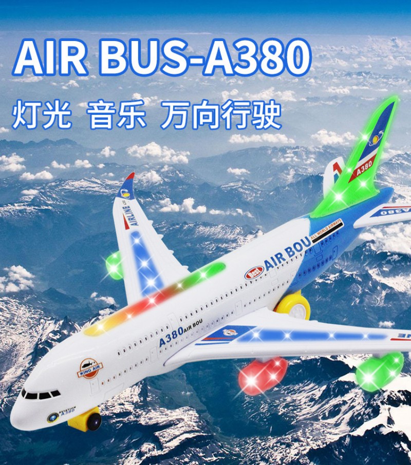 Kids Toys Electric - Modellino di Aereo A380 Grande ed