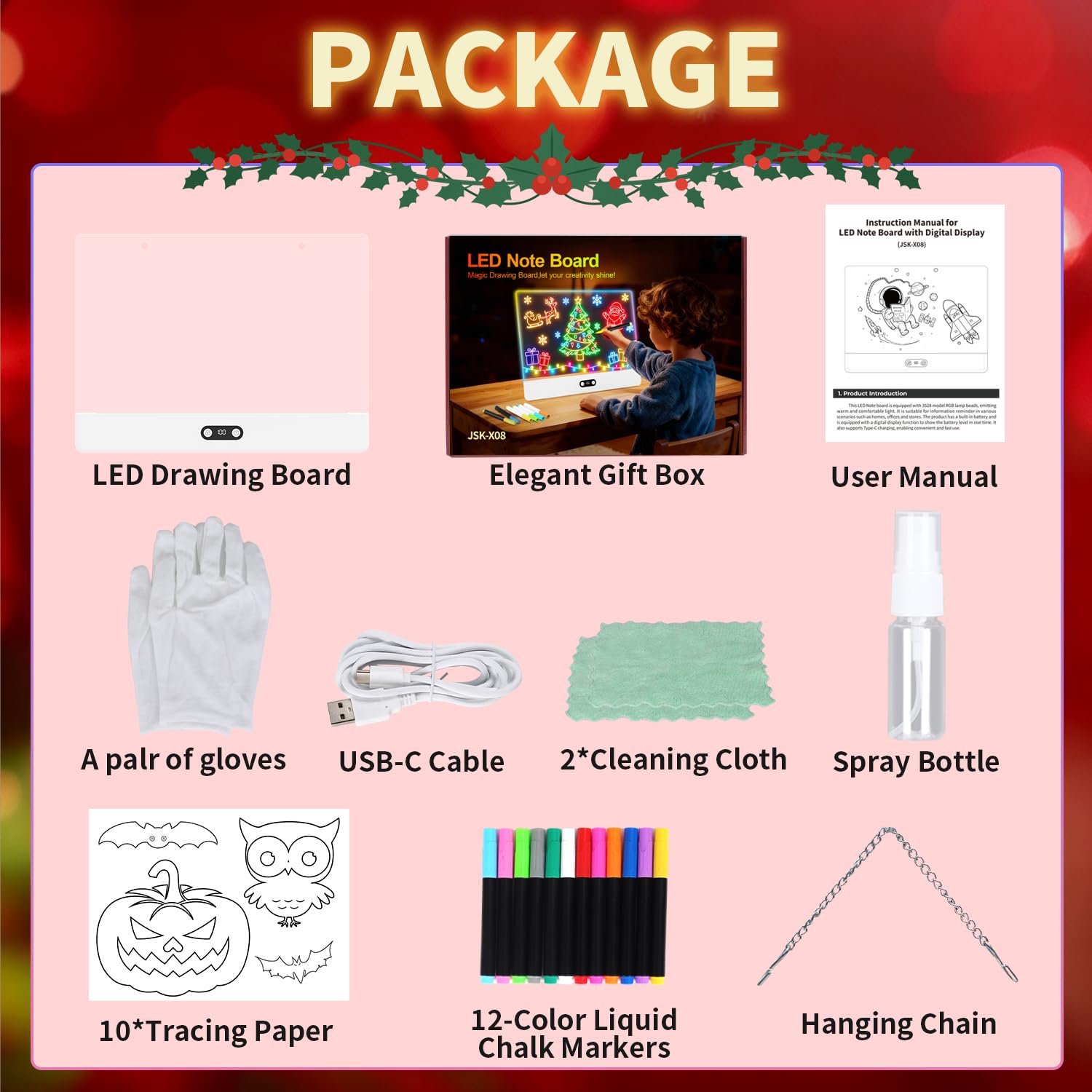 Tavola da disegno a LED ricari - Kids Toys Drawing recensione e prezzo