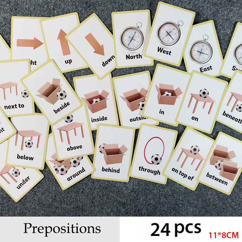Preposizioni e Gesti Serie Ing - Educational Flash Card recensione e prezzo