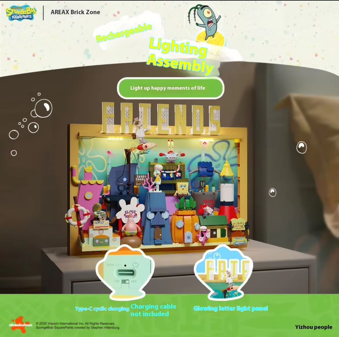 Ufficiale Area-X Spongebob Squ - Kids Xbox Toys recensione e prezzo